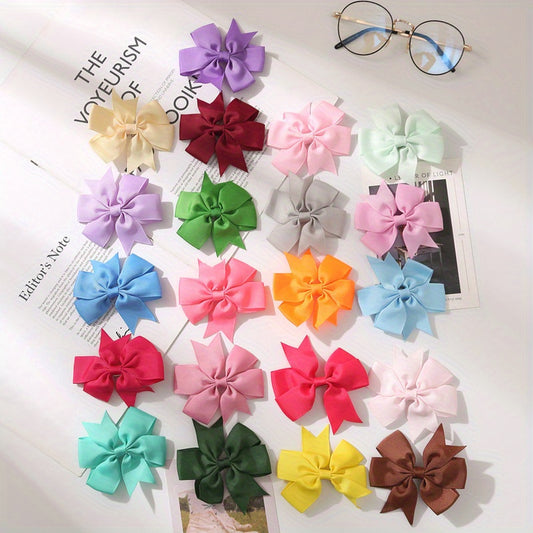 21pcs Hair Clip Bowknot Duck Billed Clip Women's Hair Accessories