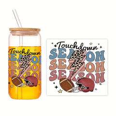 Football UV DTF Cup Sticker Glasses Sport Waterproof Transfer Stickers