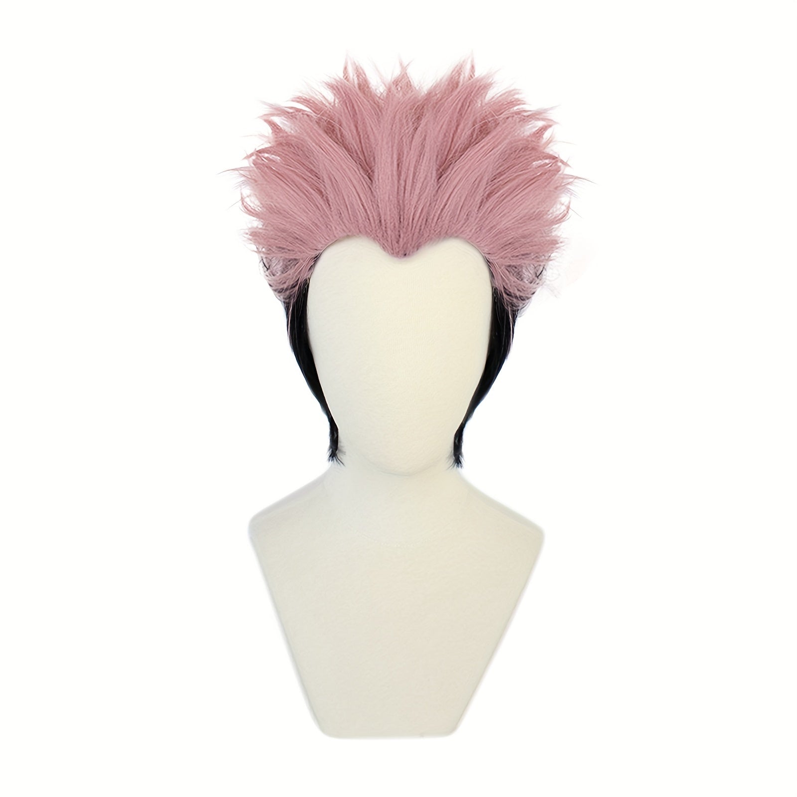 2 Tone Pink Cosplay Wigs Synthetic Hair Replacement + Wig Cap