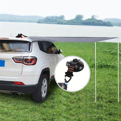 4pc Outdoor Camping Tent Suction Cup Hooks, Reusable Single/Double Hook Cups
