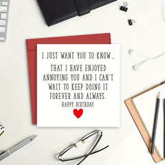 Romantic Birthday & Anniversary Cards - Perfect Love Card for Him or Her