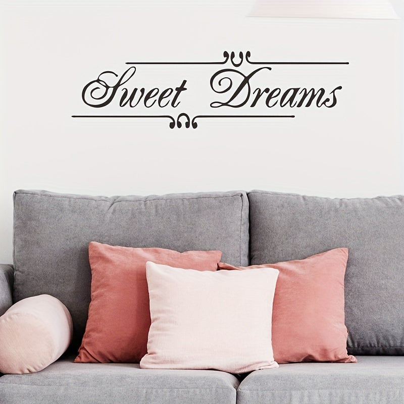 Sweet Dreams Wall Sticker For Bedroom Self-adhesive Removable 23.6in x 7in