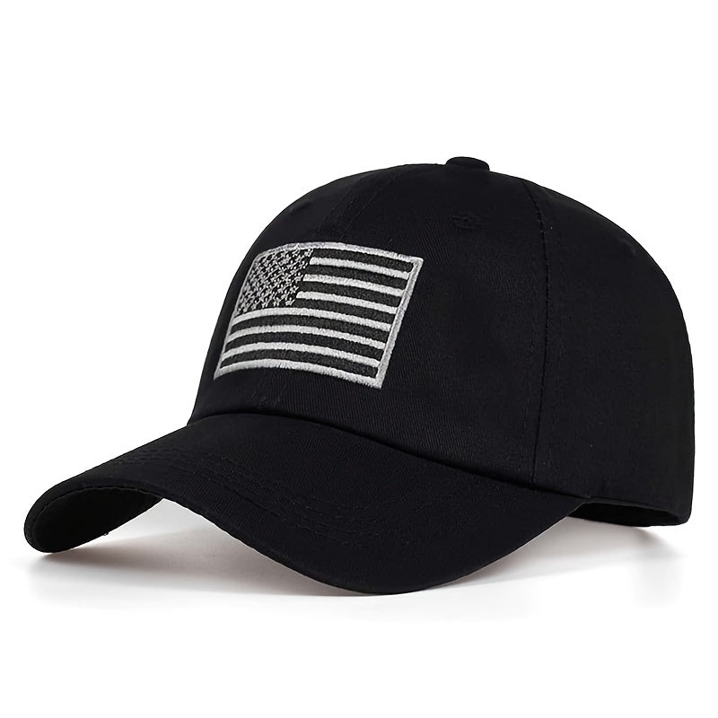American Flag Embroidered Baseball Cap