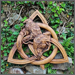 Pagan Gods Carving Rune Resin Wall Hanging Decor Garden Yard Decoration Statues