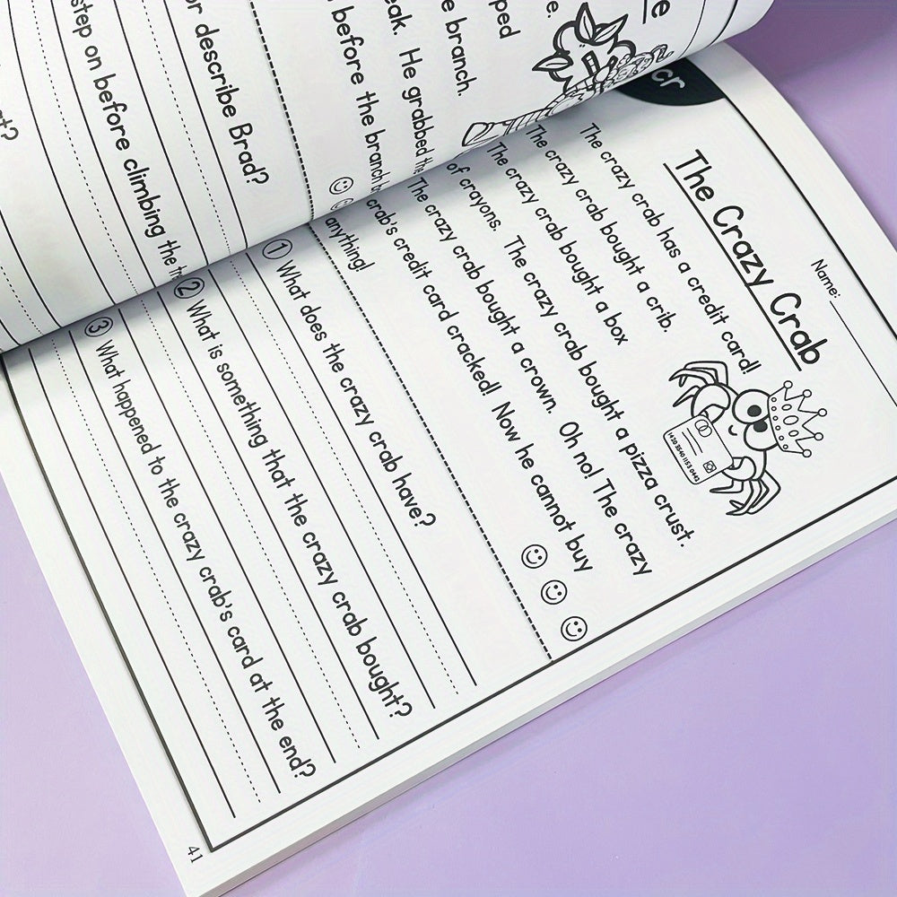 English Phonics Workbook for Kids - Colorful Sentence Training Book