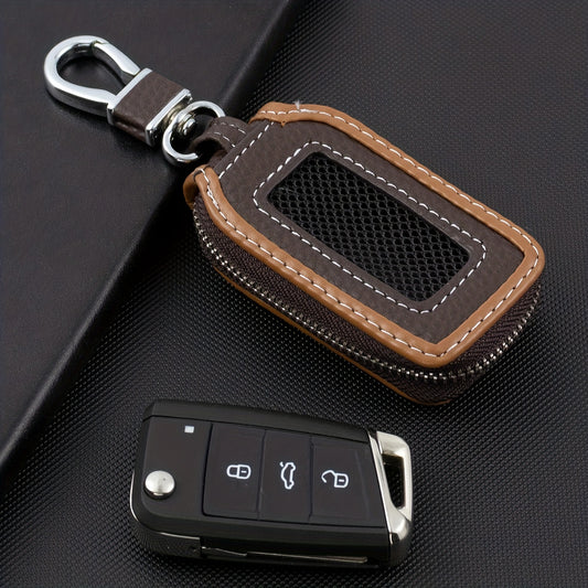 Unisex Pink & Brown Key Bag Storage for Car & Home