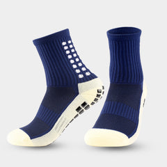 1 Pair Men's Sticky Socks for Football Basketball Sports Padded Grip
