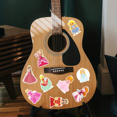 50 Princess Themed Stickers - Perfect for Decorating Desk, Wall, Notebook