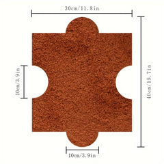 4pcs Soft Foam Shaggy Mats Anti-slip Area Rugs