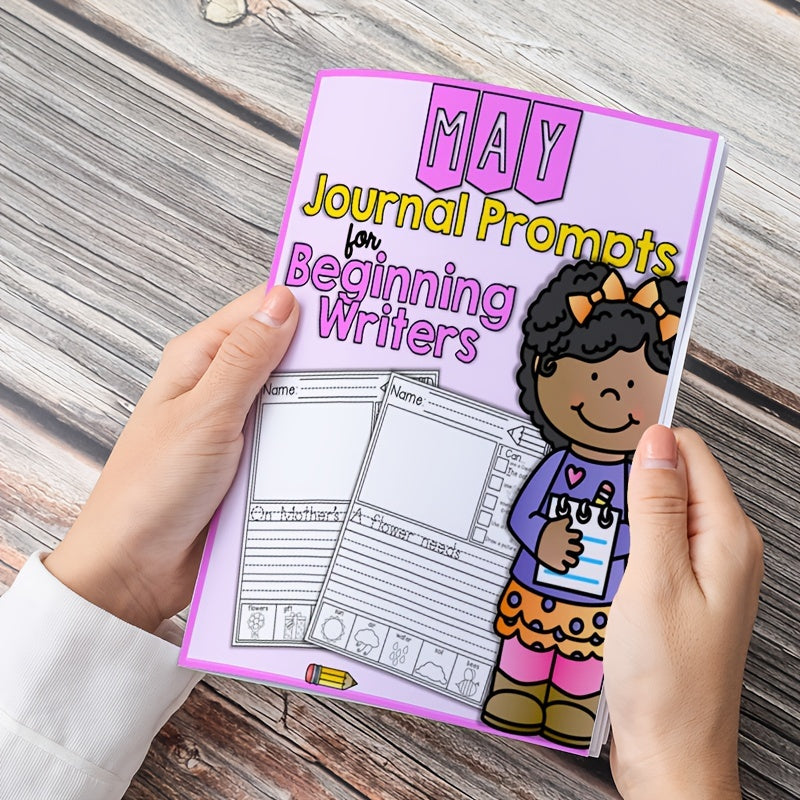 Engaging Kindergarten Journal - 44 Pages of Prompts for Writing & Drawing