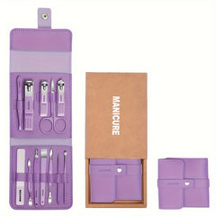12pcs Nail Clippers Set Fingernail & Toenail Cutter Manicure Tool