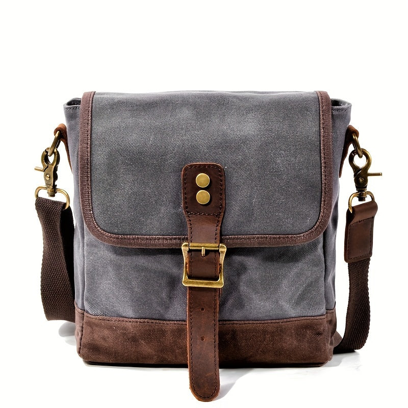 Waterproof Canvas Crossbody Bag Men Lightweight Sling Bag