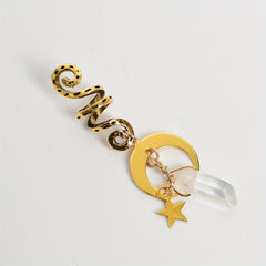 Natural Stone Sun Moon Bracelet Spiral Coils Hair Ring Jewelry