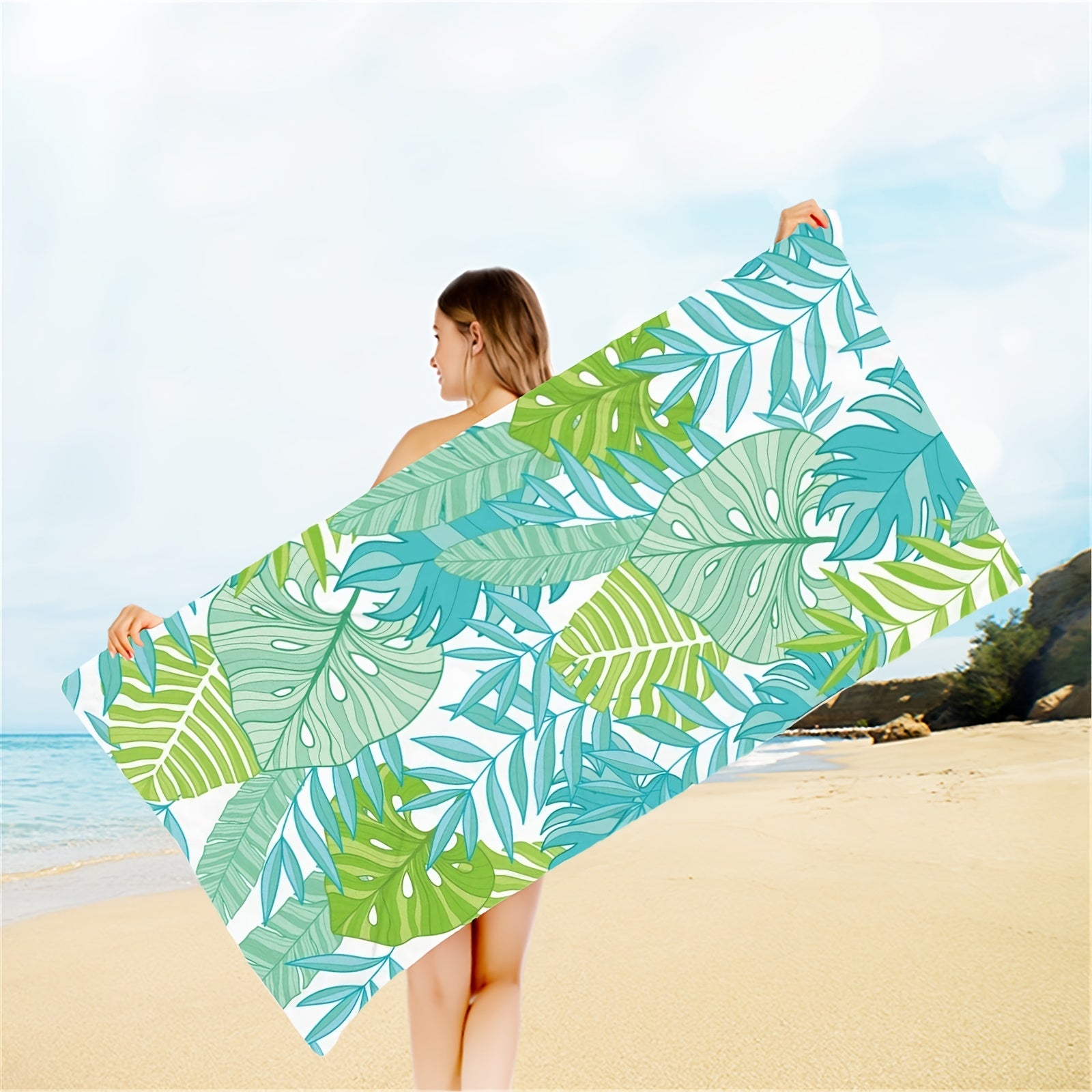 Fast Drying Double Sided Fleece Beach Towel for Water Sports
