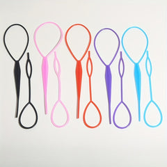 15pcs Topsy Tail Hair Tool Hair Braid Accessories Ponytail Maker Updo Hair Loop