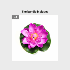 Realistic Artificial Lotus Flowers for Pond Pool Aquarium Decoration