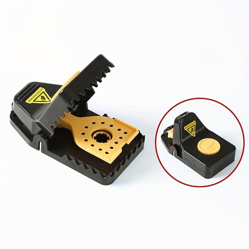 4pcs Large Reusable Mouse Traps with Teeth Bait Cups