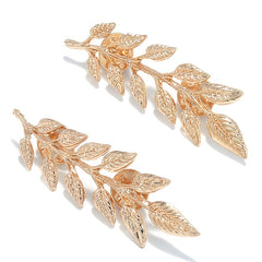 Leaf Shape Brooch Pin Sweater Collar Buckle Emblem Jewelry