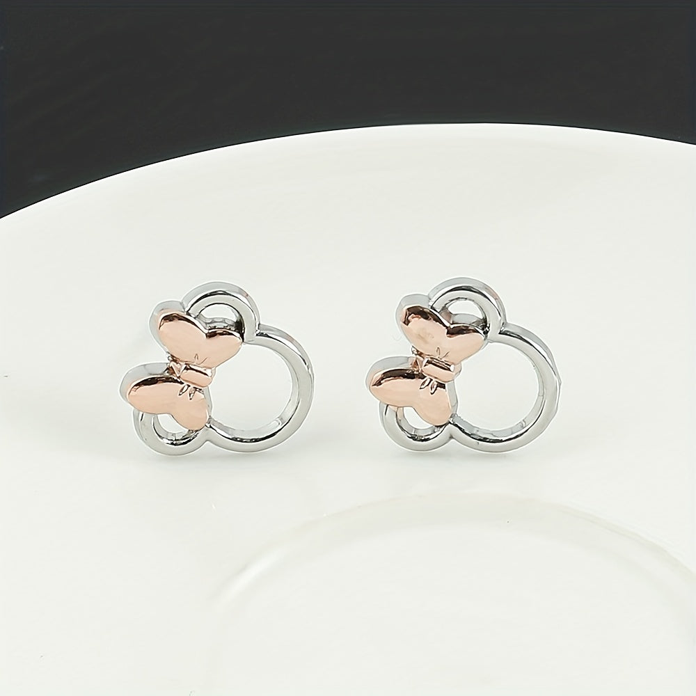 Mouse Charm Bowknot Earrings Jewelry Accessories