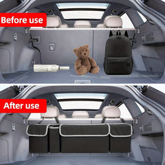 Car Trunk Storage Bag with 4 Pockets