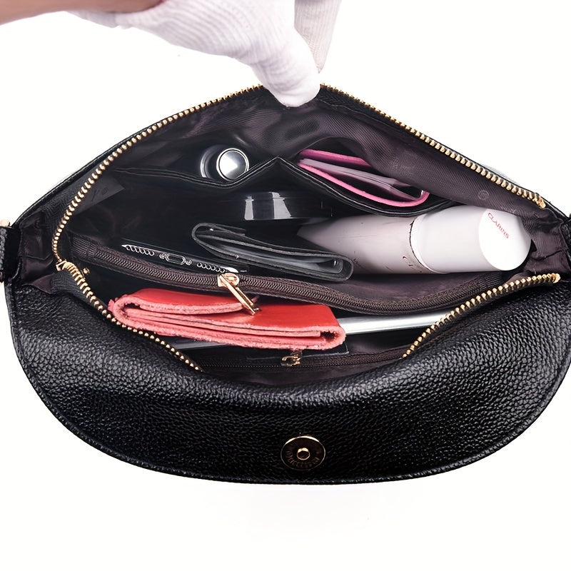 Middle Aged Mother Crossbody Bag Solid Single Shoulder Purse