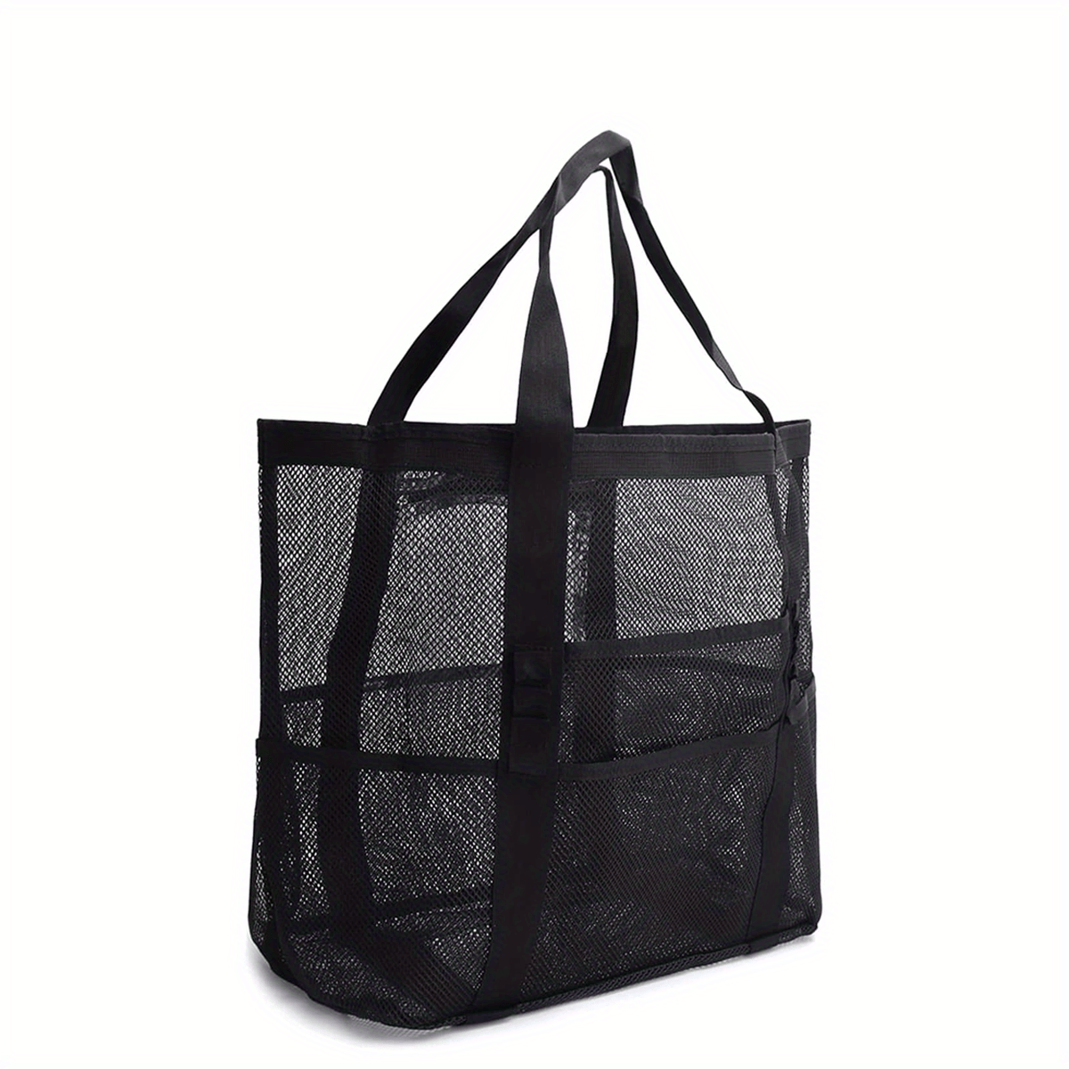 Large Capacity Beach Bag Mesh Clear Lightweight Storage Bag
