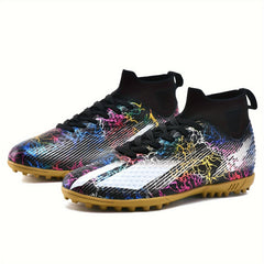 Professional High Top Soccer Cleats Shoes Competition Training Football Sneaker