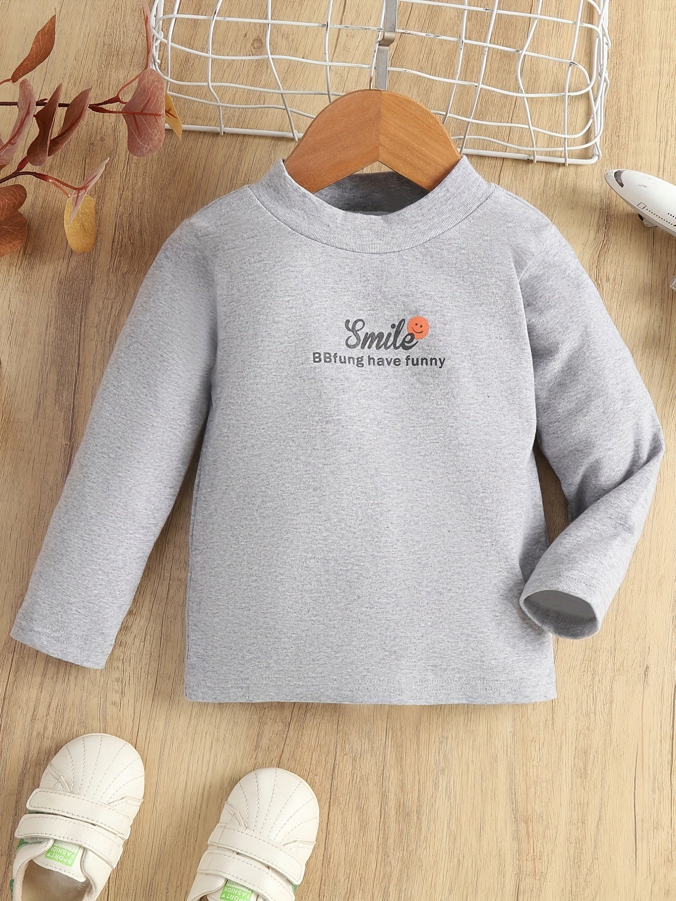 Baby Boys Round Neck Long Sleeve Sweatshirt Kid's Pullover