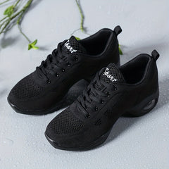 Women's Air Cushion Jazz Dance Shoes Lightweight Low Top Dance Sneakers