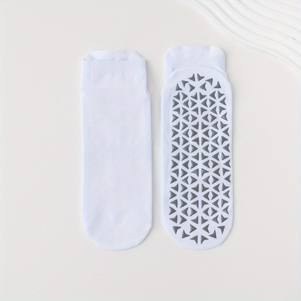 Women's Non-Slip Yoga Pilates Socks Breathable Tube Dance Training Socks