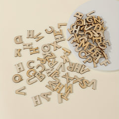 100pcs Wooden Letters Alphabet Letters For Crafts Unfinished Wood Letters
