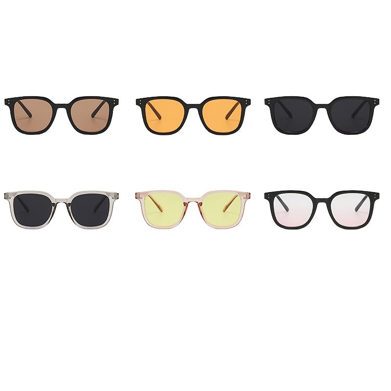 Vintage Oversized Square Sunglasses Stylish Rectangle Eyewear Women