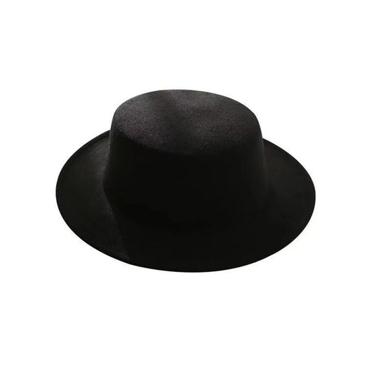 Men's Sun Visor Hat Stylish Flat Top Flat Brim Bowler Hat