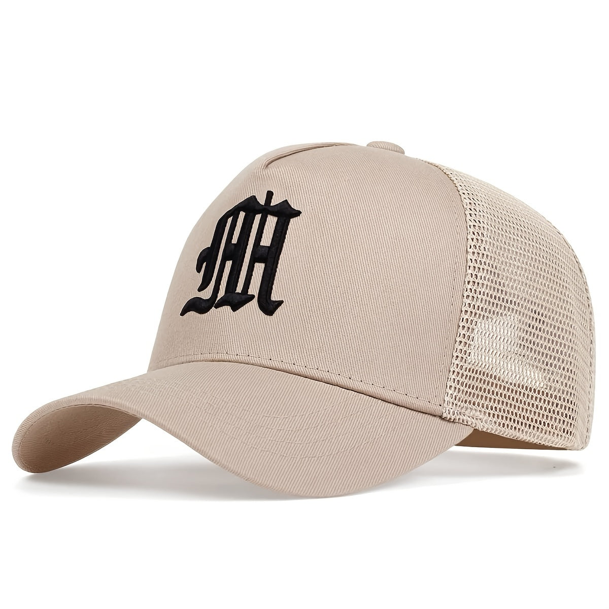 Men's Street Square Baseball Mesh Cap Black