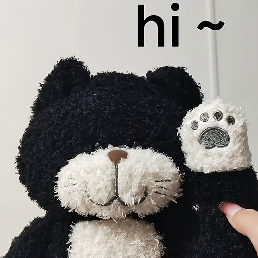 Plush Kitty Teddy Bear with Fluffy Ears - Soft Stuffed Animal Gift