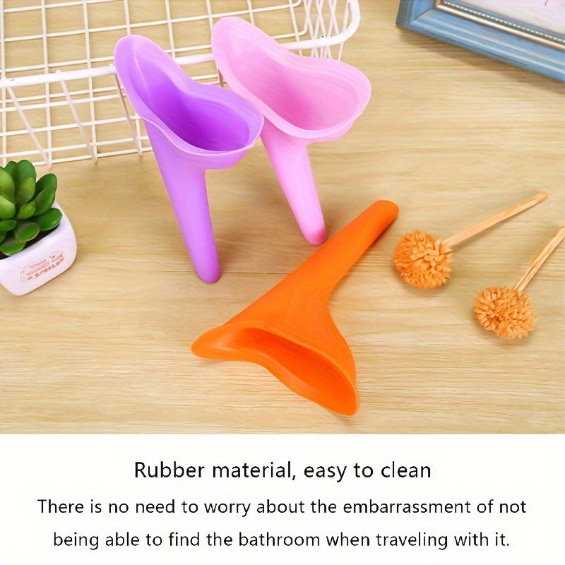 2pcs Ladies Standing Urinal Portable Silicone Urinal
