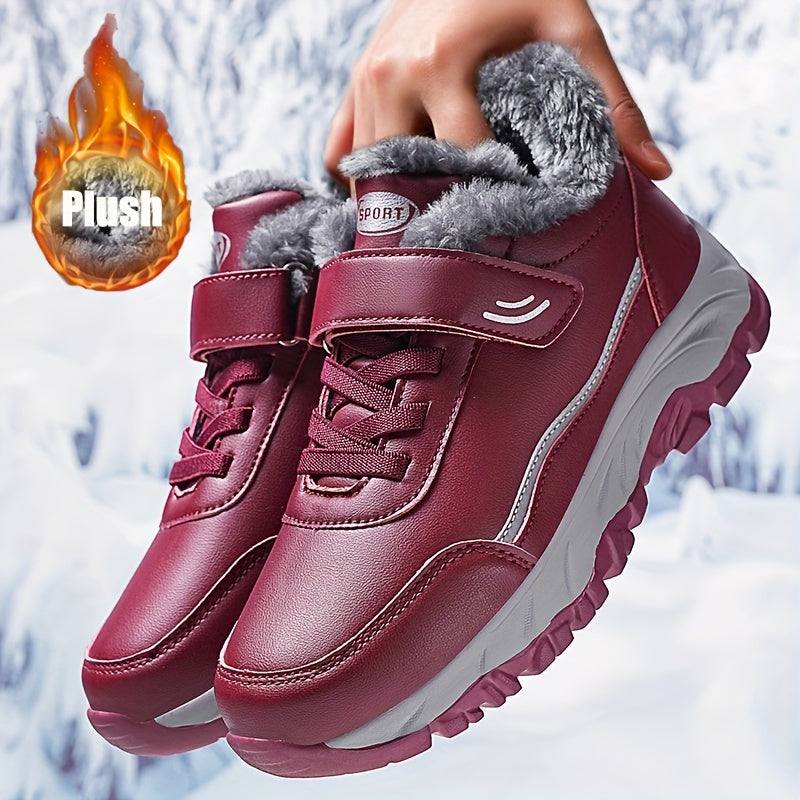 Plush Lined Thermal Snow Boots - Fall Winter Warm Shoes