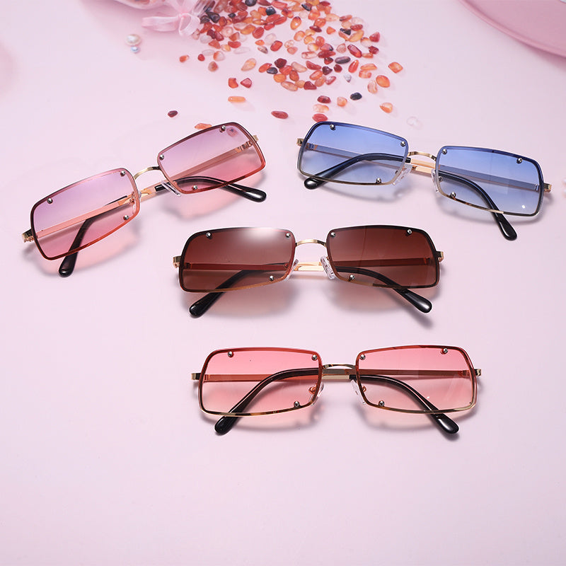 Square Small Frame Sunglasses Sunshade Driving Glasses