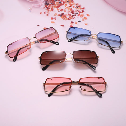 Square Small Frame Sunglasses Sunshade Driving Glasses