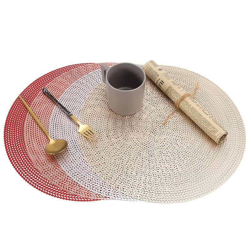 Waterproof Round Placemats Heat Resistant Coasters for Drinks