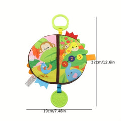 Rattle Ring Paper Car Hanging Cloth Book for Baby
