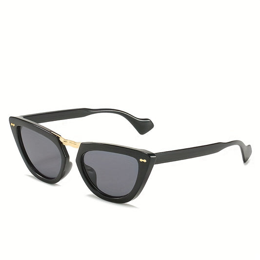 Cat Eye Sunglasses Vintage Rivet Decor Glasses Casual Outdoor UV400