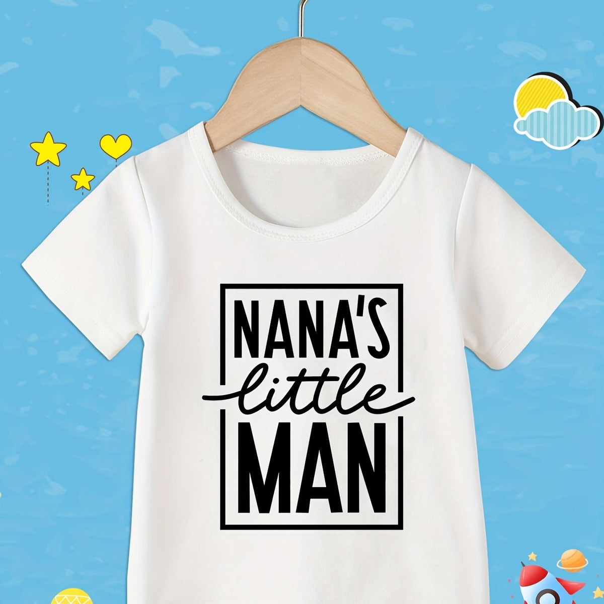 Toddler Boys T-Shirt Nana's Little Man Graphic Tee