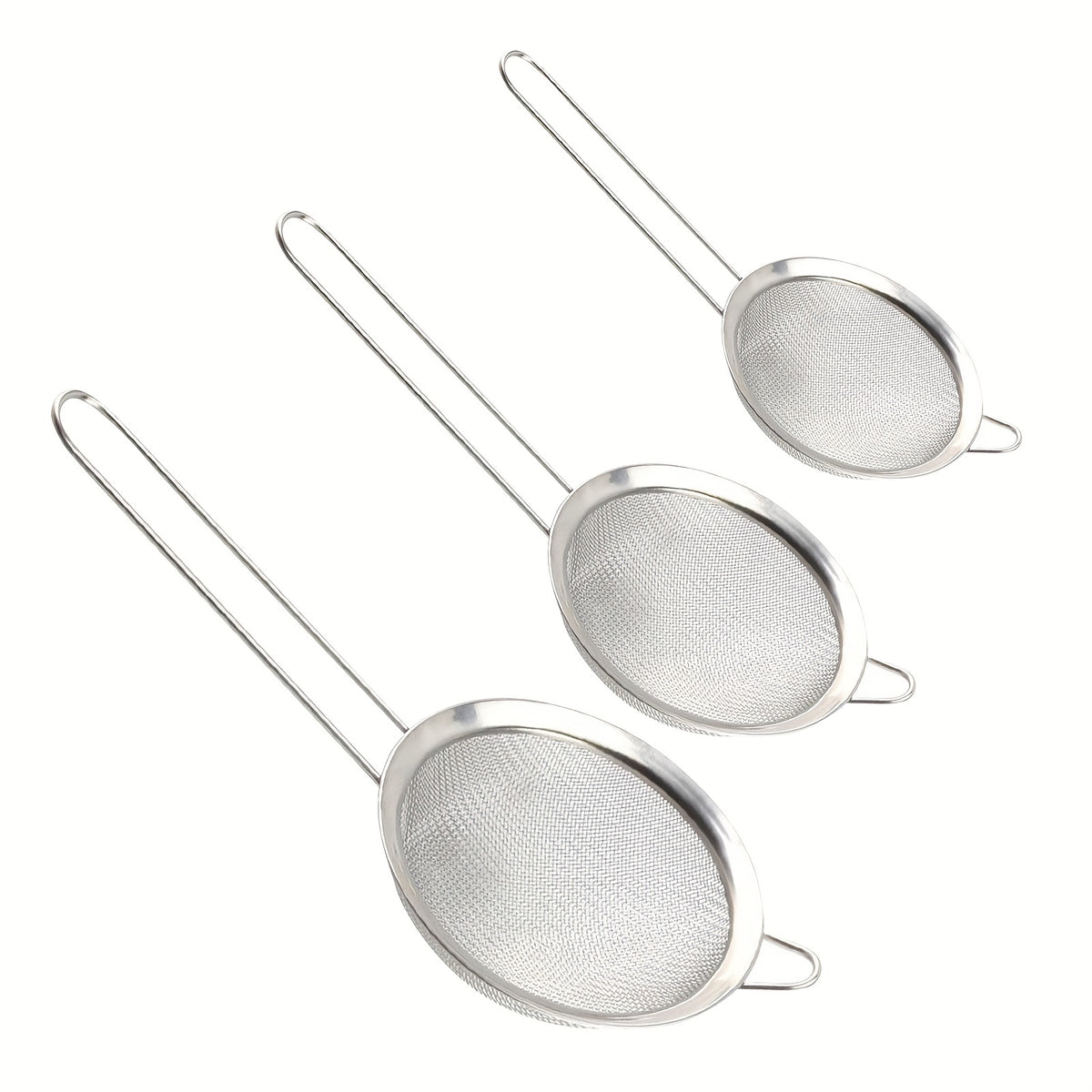 3pcs Stainless Steel Colander Spoon Skimmer Ladle Hot Pot Filter Spoon