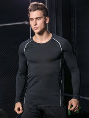 Men's Long Sleeve Compression Shirt Moisture Wicking Baselayer