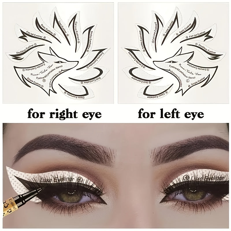 Professional Eyeliner Stencil Eyeshadow Stencil Set 4 Styles