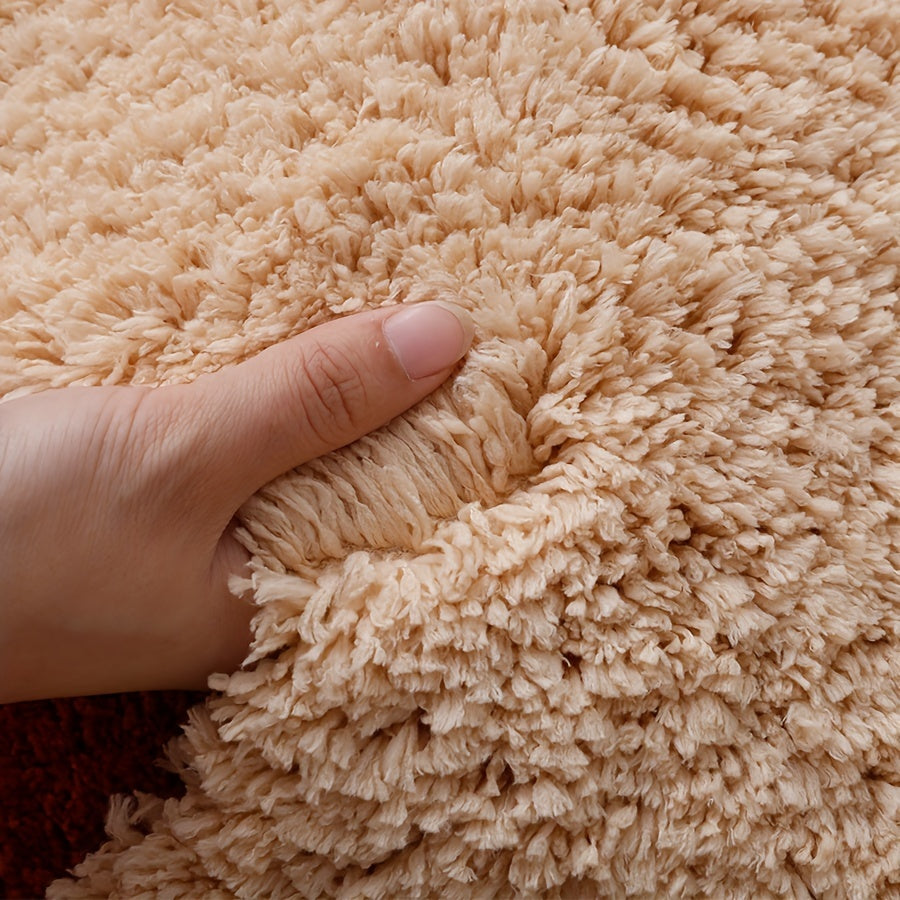 Plush Shag Puzzle Floor Mat - Interlocking Bay Window Carpet