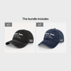 Embroidered Alphabet Baseball Cap Soft Top Cap Japanese Sun V