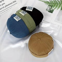 Retro Patch Melon Skin Hat Street Landlord Beret Hat