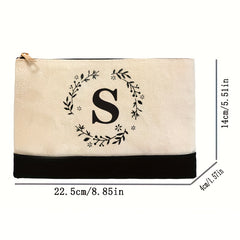Monogram Cosmetic Bag - Elegant Personalized Makeup Pouch